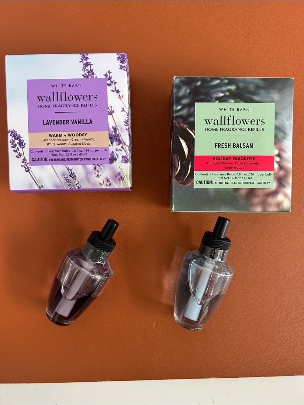 White Barn BABW Wallflower refills 1 Lavender Vanilla 1 Fresh Balsam